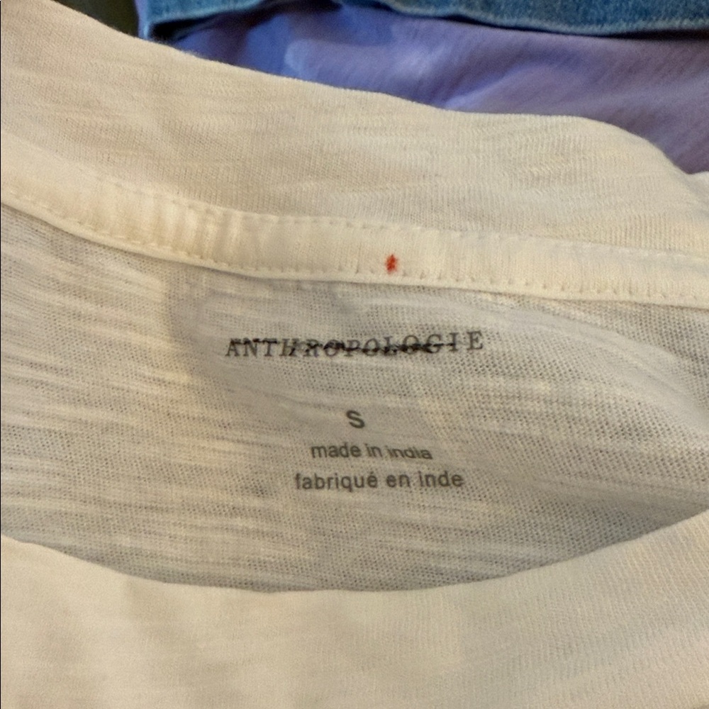 By Anthropologie Growing Florals Embroidered Tank Top NWOT - Picture 5 of 5